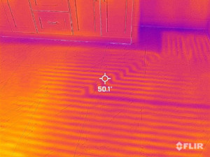 Thermal imaging can identify radiant floor heat function or issues. 